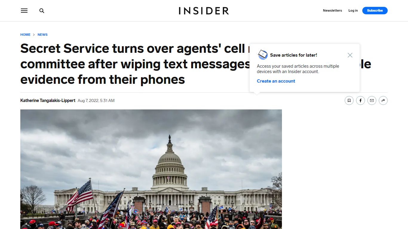 Secret Service Turns Over Agents' Cell Numbers to Jan. 6 Committee